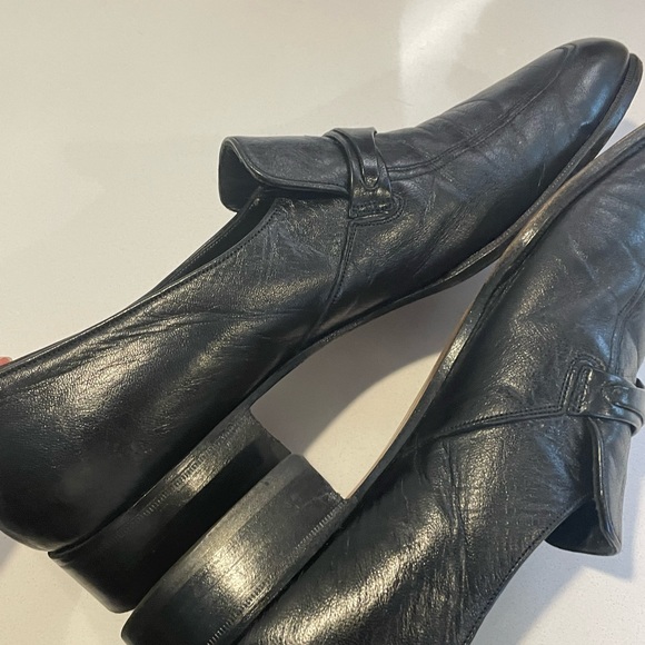 Bally of Switzerland vintage black leather loafers main image 12